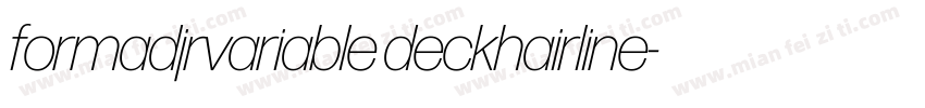 formadjrvariable deckhairline字体转换